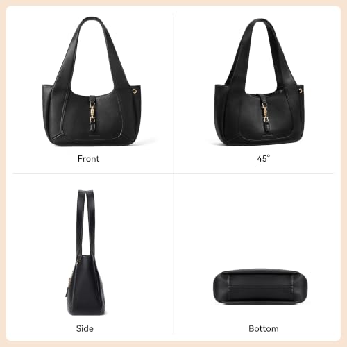 Image of BOSTANTEN Suede Shoulder Bag for Women Vintage Purse Dumpling Tote