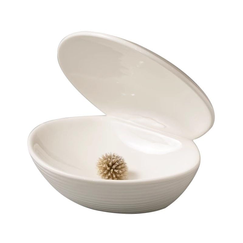 MIROOOODinner Plates Set Pure White Threaded Clam Shell Ceramic Dinner Plate Restaurant Dessert Plate Salad Plate Cold Dish Plate Creative Tableware Kitchen Salad Bowl