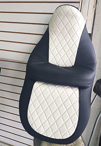 Harley Electra Glide Ultra seat cover 2014-up white diamond