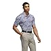 adidas Men's Ultimate365 Textured Print Polo Shirt, Collegiate Navy/White, Large