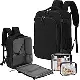 Mochila Viaje Avion 38x25x17 para Maleta Equipaje de Mano Bolsa Viaje Mochilas Tipo Casual Mujer Hombre con Bolsillo...
