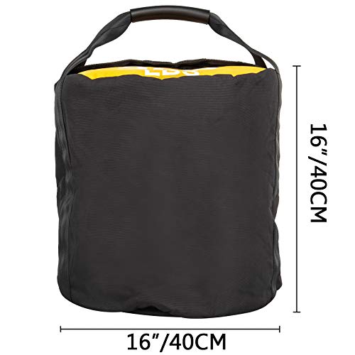 41vubb8l8BL Hopopular 100LBS Strongman Sandbag Weight Training 45kg Power Bag with Handles Powerbag Training Filled Fitness Bag… - Image 3