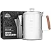COLETTI Bozeman Percolator Coffee Pot — Camping Coffee Pot, Camping Coffee Makers – America’s Favorite Percolator – NO Aluminum or Plastic [12 cup]