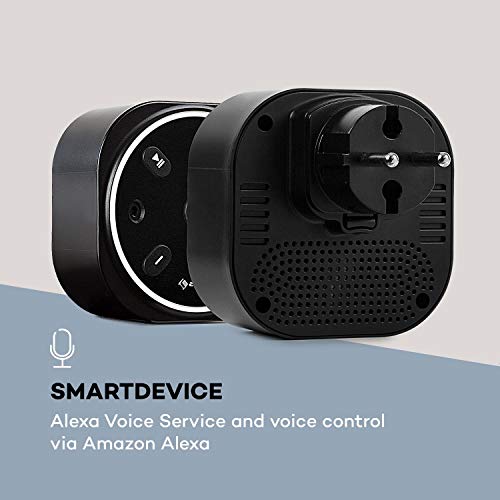 auna Intelligence Plug Wireless - Steckdosenradio, Steckdosen-Lautsprecher, Internet-Radio für Bad, Alexa-VoiceControl, Spotify Connect, Bluetooth, 2 W RMS, bis 30 m WLAN Reichweite, schwarz – Bild 8