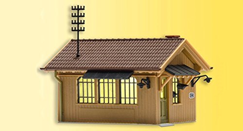 Cabane de garde-barrière Kibri 49309 réaliste avec éclairage intérieur pour diorama