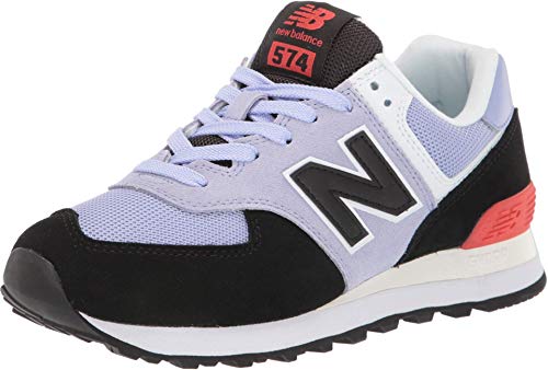 Image of New Balance Women's 574 V2 Sneaker, Clear Amethyst /Black, 6.5 M