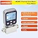 KSdyMczdN MEMS Micro Thermal Gas Flow Meter Digital Mass Flow Sensor for Compressed Air Oxygen Nitrogen Argon Methane Industrial Use(Air-5-500L-min)