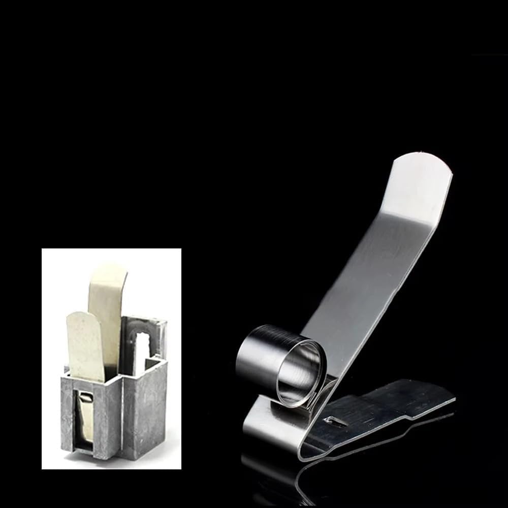 10PCS Generator Constant Pressure Stainless Steel Flat Sheet Spring Carbon Brush Holders Spring Cheerfully(NO19)