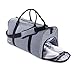 The Weekender Duffel Bag - Travel Bag/Duffle Bag - BONUS Lost & Found ID (Gray)