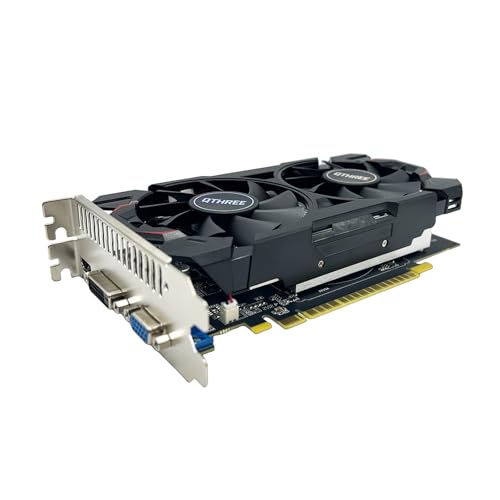 QTHREE GeForce GTX 750 Graphics Card,4GB,GDDR5,128Bit,HDMI, DVI, VGA,PC Video Card for Working,GPU,PCI Express x16,DirectX 12
