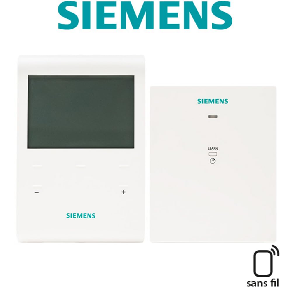SIEMENS - Zestaw programatora przewodu sterownika 4 rzędy 3 strefy + odbiornik RDE100.1FPRFS