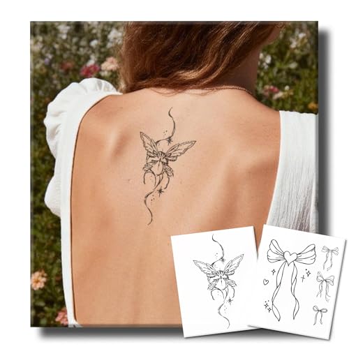 UBICA Semi Permanent Tattoo for Women, 2 Weeks Butterfly &