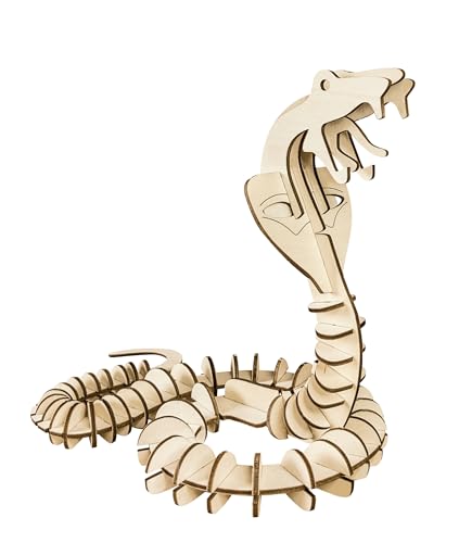 Pebaro 857/2L Holzbausatz Kobra Lasercut, 3D Puzzle, Holzpuzzle