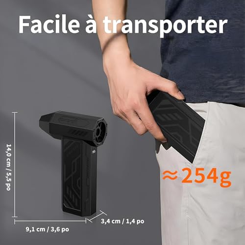 Elektrische Staubgebläse, 4-Gang Electric Air Duster 130000 U/min, Wiederaufladbare Luftgebläse, Cordless Air Duster, Mini-Gebläse für PC, Laptop, Elektronik, Tastatur, Sofa, Auto