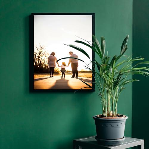 Image of 8x10 Canvas Floating Frame,0.9 inch Deep Canvas Frame,Black | HUACANVAS Canvas Floater Frames for Prints,Floater Frame for Canvas Painting,Canvas Frame for Wall Decor(8 inchx10 inch,Black)