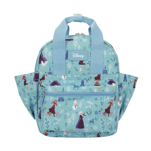 Bioworld Frozen Elsa Anna And Olaf All-Over Print 12 Toddler Backpack For Preschool Daycare And Travel