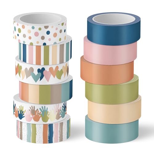 Washi tape bohème FYSUIMU anti-trace pour scrapbooking et loisirs créatifs