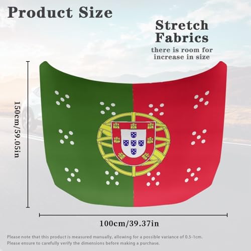 Image of Renewold Portugal National Flag Hood Covers for Cars Hood Cover Protector Outdoor Daily Holiday Camping Decor Wrap Blanket Women Men Winter Spring Fall Summer Automotive Exterior Accessories