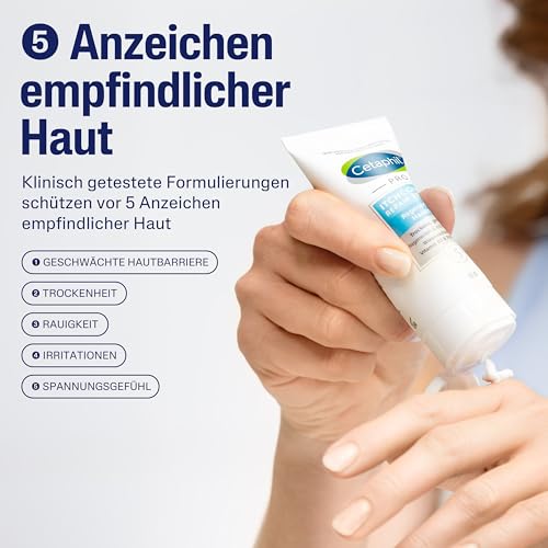 CETAPHIL PRO ItchControl Repair Sensitive Regenerierende Handcreme, 50ml, Für juckende, trockene und gereizte Hände, Glättet raue Hände & mildert Irritationen z.B. durch häufiges Händewaschen