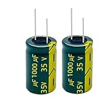20PCS 35V 1000UF Electrolytic Capacitor, High Frequency Aluminum Electrolytic Capacitors for Refrigerator, TV, LCD Monitor