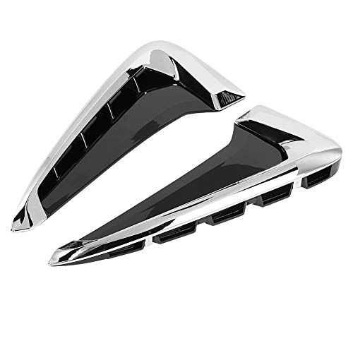 Ailes d'air de la Voiture Ajustée pour Le Couvercle de Ventilation Autocollant en Argent