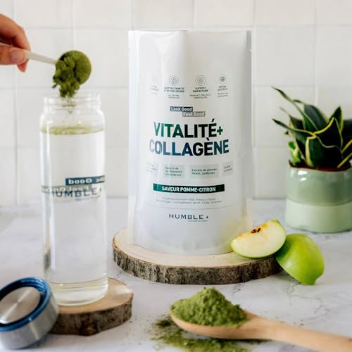 Vitalité + Collagène en poudre, paquet de 600 g - Saveur pomme-citron - Soutien à la santé globale et bien-être - 30 portions à 20g/jour – Image 4