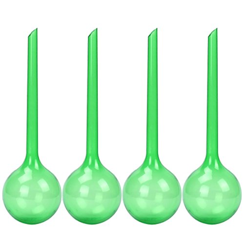 bouti1583 House Plant Watering Globes, Automatic Self-Watering System, Set of 4 PVC Balls, 10.3