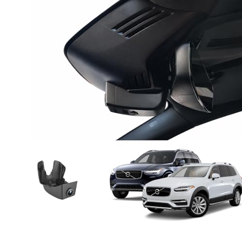Volvo Dash Cam for XC90 2016-2022 T5/6/8, 4K Dash Camera with OEM-Style, No Visible Wires, Breeze Installation, Night Vision, WiFi & App, Parking Mode, Plug and Play, Loop Recording, 64GB Card
