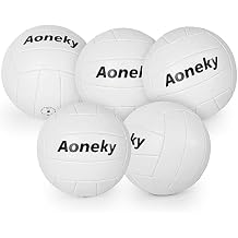 Aoneky Official Size 5 Soft Volleyball - Premium PVC Training Ball for Indoor & Outdoor Air Pump Included