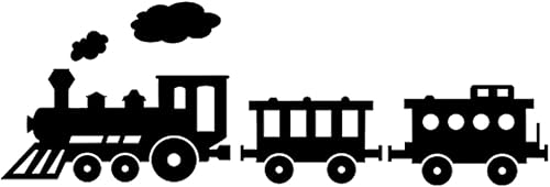 Calcomanías de vinilo de tren para decoración de habitación de niños, habitación de bebé