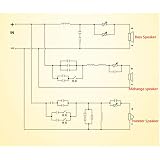 OEUVREBY 3-drożny głośnik 600 W Crossover 3 jednostki filtr audio rozdzielacz częstotliwości Hi/Mi/Lo