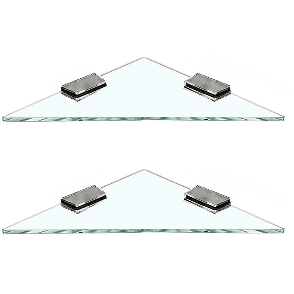 Estantes de Vidrio para Baño Montaje en Pared Acero Inoxidable Estantes de Baño de Esquina de Organizador Baño Estante De para Baño Cocina