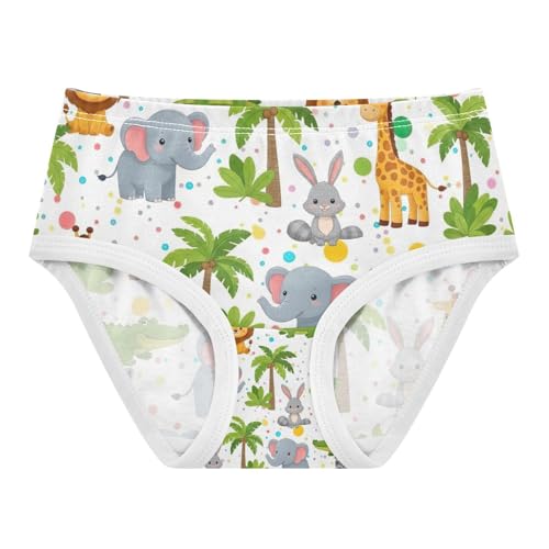 Cute Cartoon Animals Lions Girls Briefs, Toddler Girl Panties, Cotton Underwear Girls, 2–8 Years