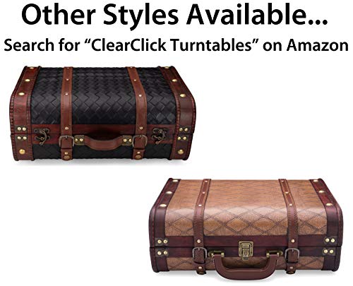 Clearclick Vintage Suitcase Turntable With Bluetooth & Usb - Classic Wooden Retro Style #TOP5
