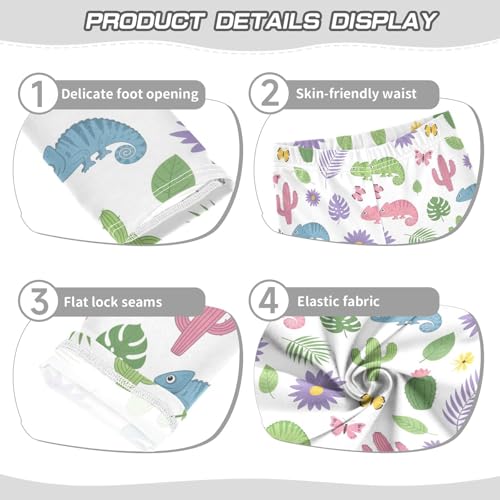 Girls Leggings Size 4T Chameleon Soft Stretchy Yoga Pants Tights Girl Clothes for Gymnastics Dance3