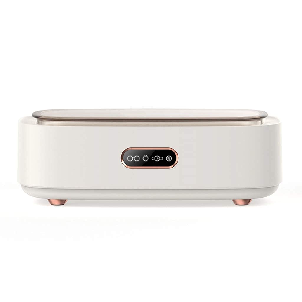 GHJrtHFJ Eyewear cleaners, Portable Professional Ultrasonic Cleaner Machine For Jewelry,Rings, Watches, Eyeglasses, Denture, Coins(White)