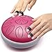 Lronbird Steel Tongue Drum Percussion, 6 Inch 11 Notes Musical Instruments with Music Book, Mallets, Carry Bag, Finger Picks, Gifts for Family Beginners & Adults (Pink)