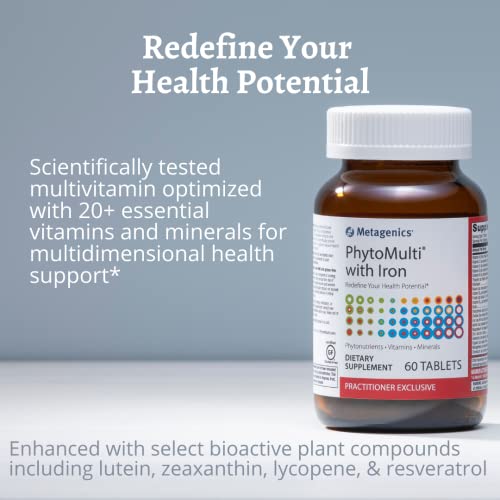 Metagenics Phytomulti With Iron - Daily Multivitamin Supplement With Phytonutrients, Vitamins And Minerals For Multidimensional Health Support - 60 Tablets, 30 Day Supply #TOP1