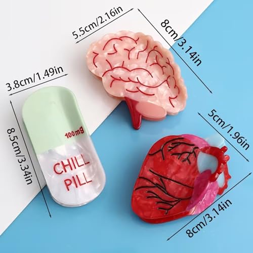 Pinza para cabello acrílica decorativa QUNITKAST miniatura 5