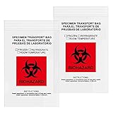 GPI - 4' X 6' 100 Pack, Biohazard Specimen Zip Bags, 2 Mil Thick, For Your Laboratory Or Health Care Facility...