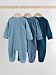 NEXT Baby Jungen Strampler Zwei-Wege-Reißverschluss, 3er-Pack Blau Numeric_56
