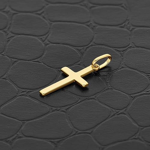 Cross Pendant for Men and Women in 18K Gold Plated or 925 Sterling Silver Plated Rhodium I Size Small, Medium, Large I Gold Cross Necklace for Women I Silver Cross Necklace for Boys I Religious Gifts for Women I Baptism Gifts for Girls Boys2