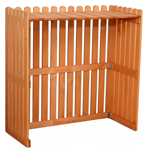 エアコン室外機カバー, ルーバー室外機カバー, 隠された屋外エアコンとゴミフェンス、ブラインドグリッドデザイン付きエアコンカバー