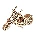 3D Puzzles for Adults - DIY Cruiser Motorcycle Model Kit with Rubber Band Engine, Functional Handlebars & Center Prop Stand - 3D Wooden Puzzle for 15 yrs Above & Adults - Eco Wood Art, 152 Pieces