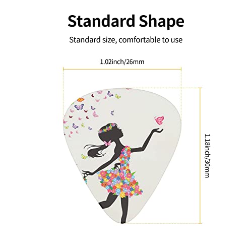 Girl Dance Butterfly Lot de 12 médiators pour guitare électrique, basse, ukulélé 0,46 mm/0,71 mm/0,96 mm d’épaisseur - Les Beatles, Paul McCartney, John Lennon, RIngo Starr, George Harrison Girl Dance Butterfly Lot de 12 médiators pour guitare électrique, basse, ukulélé 0,46 mm/0,71 mm/0,96 mm d'épaisseur – Image 5