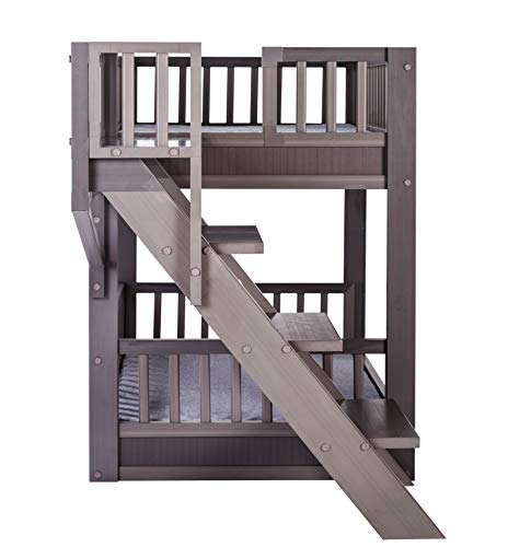 Ecoflex® Dog Bunk Bed With Removable Cushions In Grey #TOP4