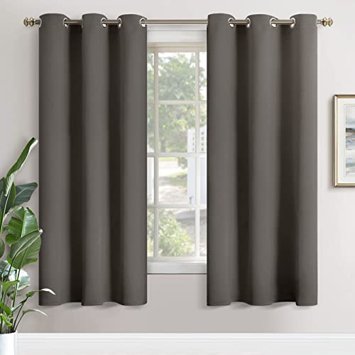 Image of YoungsTex Blackout Curtains for Bedroom 72 Inch Length - Thermal Insulated with Grommet Room Darkening Window Drapes for Living Room Kids Nursery, 2 Panels, 42 x 72 Inch, Grey