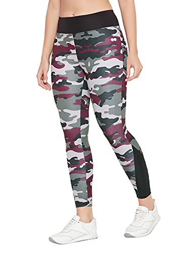 Image of Clovia Women's Polyester Activewear Sports Ankle Length Tights