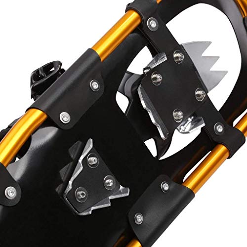 ENKEEO All Terrain Snowshoes Lightweight Aluminum Alloy with Carry Bag and Adjustable Ratchet Bindings, 80 lbs. Capacity, 18\" - Thumbnail 2