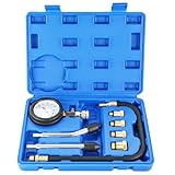 NYXOVA Compression Tester Automotive Tool Petrol, Gas Engine Compression Gauge Compression Tester Kit, Professional Engine Cylinder Compression Tester Kit (Blue)